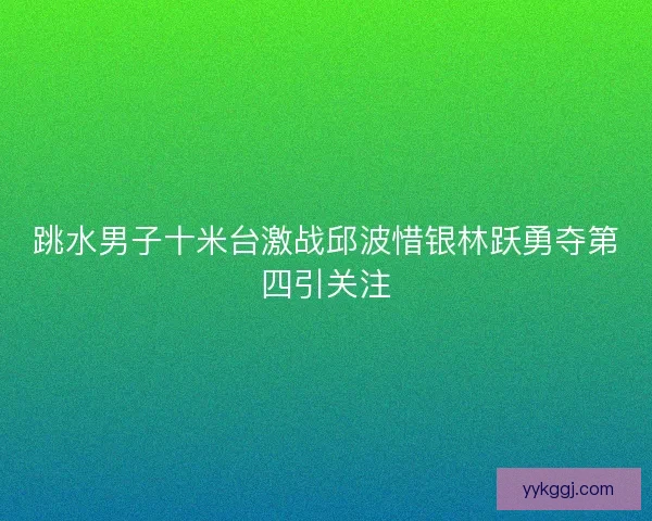 跳水男子十米台激战邱波惜银林跃勇夺第四引关注